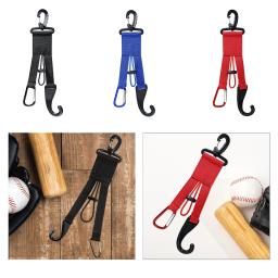Dugout Gear Hanger, Mantém sua luva, Bastões de chapéu fora do chão, Anexa ao organizador do beisebol da cerca - Image 6