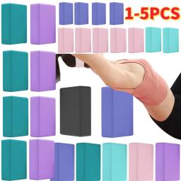 1-5 pçs eva bloco de yoga à prova de umidade blocos de yoga de alta densidade cor sólida yoga equilíbrio tijolos corpo moldar blocos de yoga para medit - Image 1