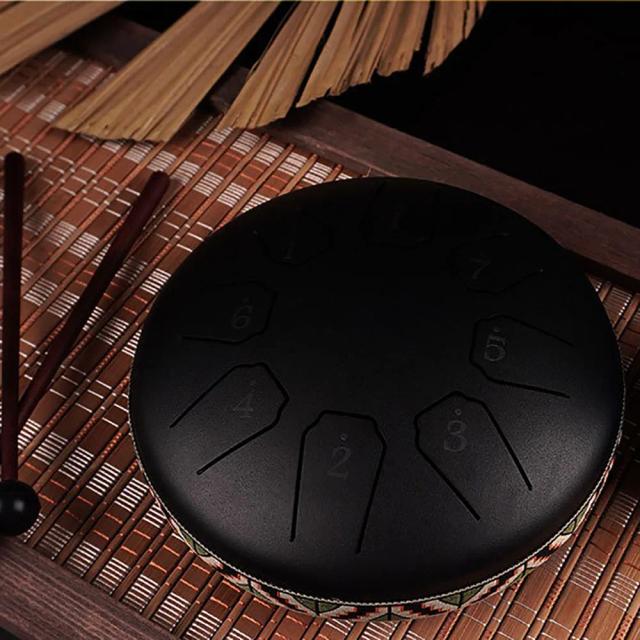 Tambor de Língua Profissional para Yoga e Meditação, Mini Bateria Etérea com 8 Tons - O Presente Perfeito para Pequenos Músicos