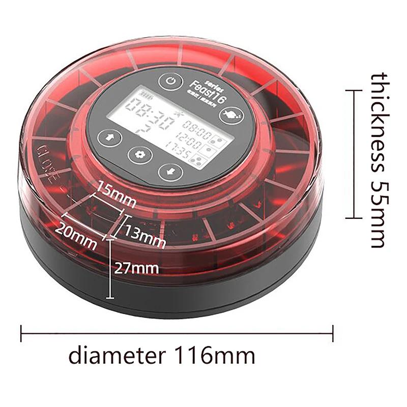 Alimentador automático de peixes para aquário, Food Dispenser com temporizador, Alimentador recarregável, Display LCD - Image 1