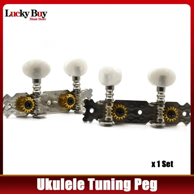 Afinadores Tuning Pegs e Cabeça de Máquina Key para Ukulele Cigar Box de 4 Cordas e Mini Guitarras 2R2L