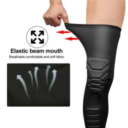 Joelheiras De Basquete, Esporte Joelheira, Crashproof, Antislip, Manga De Perna, Almofada De Proteção, Guarda De Suporte, Compressão Acolchoada, 1Pc - Image 4
