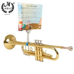 M MBAT Clipe de trompete braçadeira em folha de suporte de partitura durável metal leve instrumento de latão pasta de trombone acessórios universais - Image 3