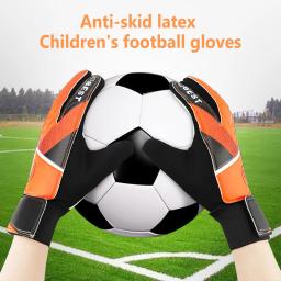 Luvas do goleiro do futebol para crianças, anticolisão, antiderrapante, respirável, látex, meninos, meninas - Image 2
