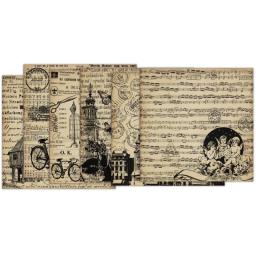 Bloco de papel para scrapbook 6x6, cartolina de decoupage com padrão sortido, scrapbooking vintage, faça você mesmo, suprimentos decorativos para fazer cartões, 12 peças - Image 4
