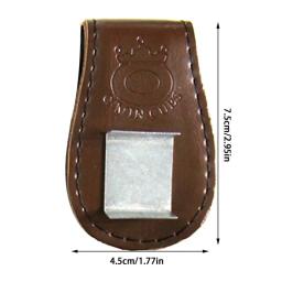Saco de giz magnético para bilhar, suporte de giz de couro, cinto, costura compacta e delicada acessórios de bilhar - Image 5