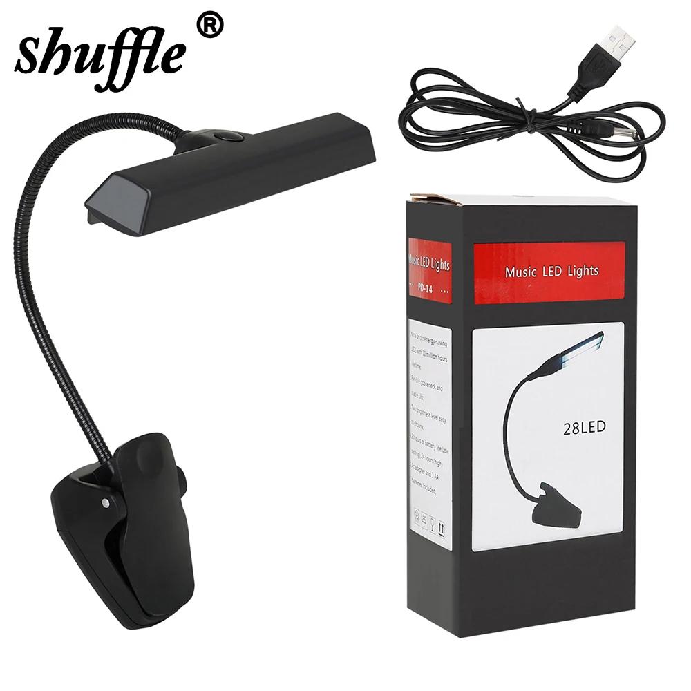 Suporte de música LED Clip-on para Luz de Música Portátil Flexível Gooseneck Eye Protection Leitura Livro Light Bed Desktop Lamp - Image 1