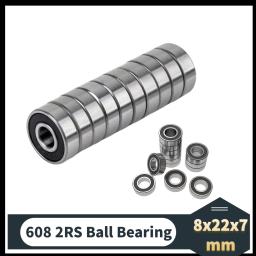 608-2RS 608rs 608 2RS Rolamento de esferas ABEC-1 8X22X7 mm Rolamentos rígidos de esferas selados de aço 608RS Z3V3 - Image 2