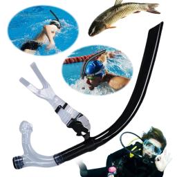 Tubo de respiração frontal de natação de silicone, bocal de treinamento de mergulho, confortável para mergulho e mergulho, Freediving - Image 2