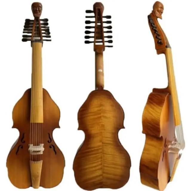 Violoncelo de Marca SONG com 7 Cordas de Gamba e Corpo de 25 Polegadas - Som Incrível