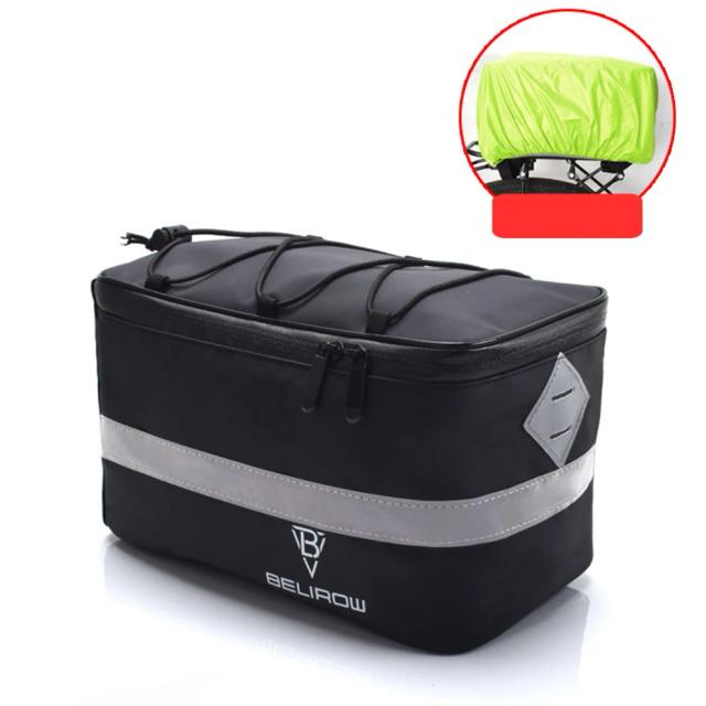 Bolsa de Transporte para Bicicleta À Prova D'Água com Capacidade de 8L e 15L para Bagageiro Traseiro