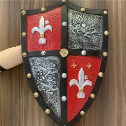 Guerreiro medieval Real Guarda Escudo do Coração, 1:1 Cosplay Arma Prop, Jogo de filme, Anime Role Play, Halloween Link Cos Presente, PU, Coração - Image 3
