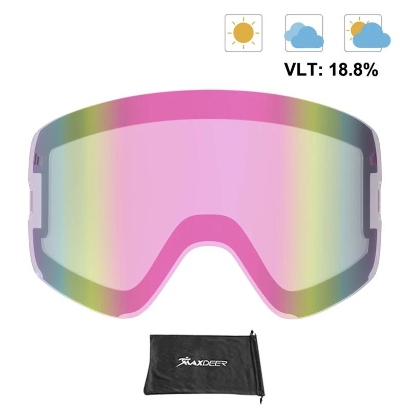 Óculos de esqui magnéticos homens snowboard óculos de camada dupla lente anti-nevoeiro uv400 óculos de neve feminino snowmobile óculos de esqui otg - Image 1