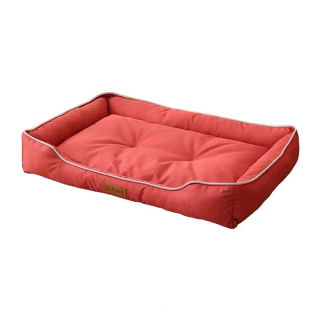 Cama impermeável para cães pequenos com apoio de braço, sofá antiderrapante e almofada Bolster lavável e aconchegante