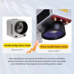 Máquina de marcação a laser de fibra Cloudray no Brasil Warehouse Fiscal Free Raycus Laser Fonte 30W 50W 60W JPT M7 Para o tamanho do campo de marcação de jóias a laser de metal diy personalizado de 110 a 300 - Image 3