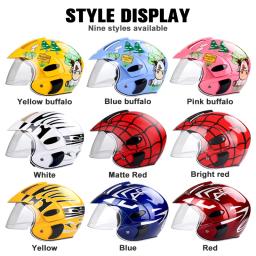 Uchoose-Capacete Infantil de Motocross, Capacetes de Segurança Confortáveis para Crianças, Capacete dos Desenhos Animados, Bicicleta, Idade 3-9 Anos - Image 2
