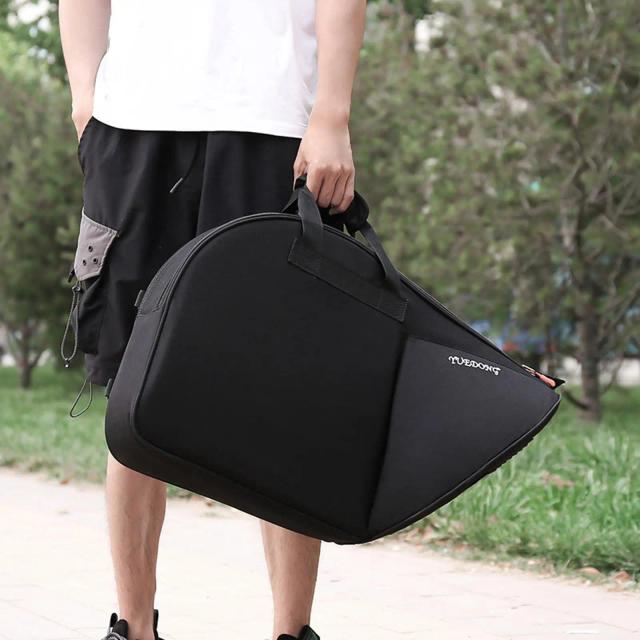 Mochila Oxford Chifre com Alça de Ombro Dupla e Zíper - Estojo para Instrumentos à Prova de Poeira e Armazenamento Ideal