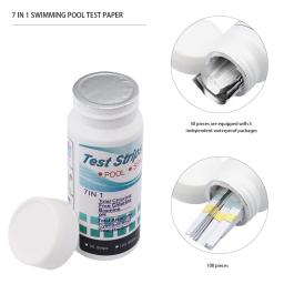 Tiras De Teste De Aquário Multipurpose, Tira De Qualidade Da Água, Kit De Teste Do Tanque De Peixes, Papel De Verificador De Água, 7 em 1 - Image 3