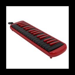 Saco de piano para iniciantes, tocar gaita, vermelho e preto, caixa de piano EVA, musical para adultos, 32 teclas - Image 3