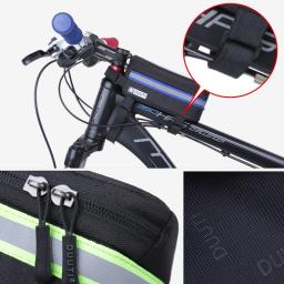 Saco de telefone da bicicleta à prova dwaterproof água reflexivo ciclismo saco à prova chuva frente tela toque estrada mtb mountain bike sacos telefone acessórios - Image 3