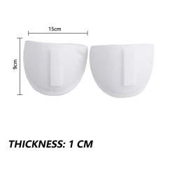 1 Par Espuma Esponja Almofadas de Ombro Costura Set-in Almofadas De Ombro Para As Mulheres Homens Jaqueta Blazer T-Shirt Vestuário Acessórios - Image 4