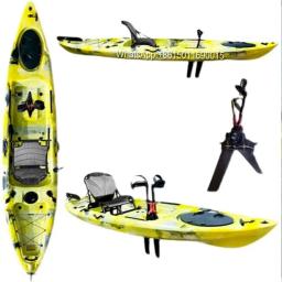Pé pedal fin caiaque esportes ao ar livre turismo fitness entretenimento canoa barco de pesca - Image 2