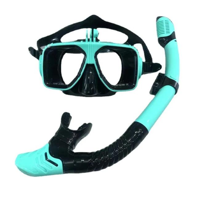 Máscara de Mergulho Profissional com Câmera Integrada - Equipamento de Snorkel e Natação para Aventuras Subaquáticas