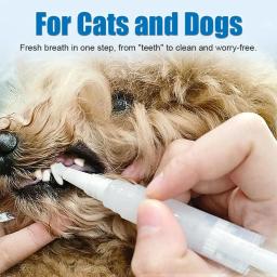 Caneta de escova de dentes para animais de estimação Caneta de reparo oral para animais de estimação Caneta de clareamento para restauração oral para animais de estimação Ferramenta de limpeza de dentes com cabeça macia para cuidados orais para animais de estimação - Image 2