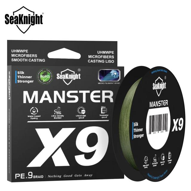 SeaKnight Linha de Pesca X9 9 Fios PE 500M Revestimento Si à Prova d'Água Salgada UV