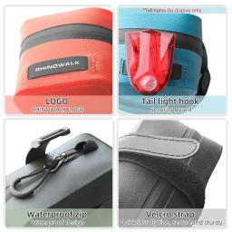 Rhinowalk bolsa de selim de bicicleta à prova d'água, bolsa traseira portátil para armazenamento de ciclismo, bolsa de ferramentas universal para bicicleta dobrável - Image 5