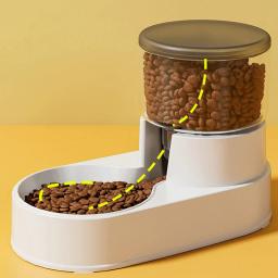 Alimentador automático Pet com grande capacidade, cão e gato comida tigela, dispensador de água, antiderrapante, destacável Kitten fonte de água, acessórios Pet - Image 2
