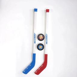 Bastão de hóquei no gelo para crianças, ferramenta de plástico para treinamento, esporte de inverno, serve para 3 a 12 anos, 2 sticks e 2 ball, 4 peças - Image 4
