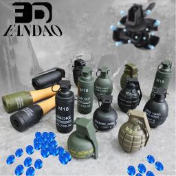 Granadas de impacto de mola, plástico tático, modelo para Airsoft Paintball, jogo de CS Role Play, M67 Hand, 2 peças - Image 1