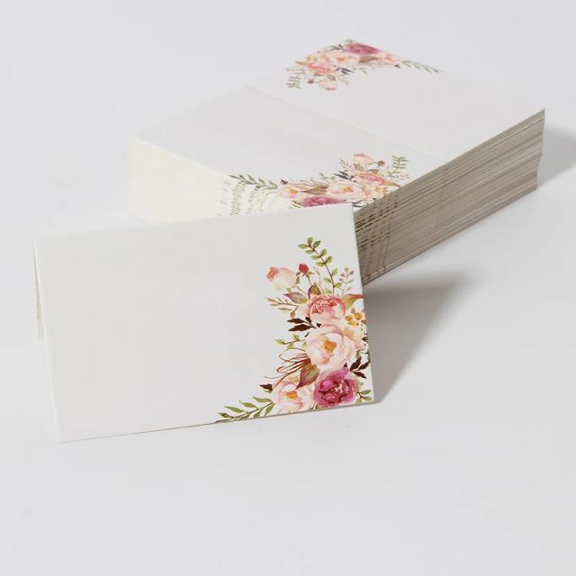 Cartões de Mesa para Casamento com Nomes - 24 Peças para Banquete Elegante