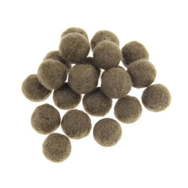 Feltro Bola de Lã para Decoração - Guirlanda Festiva, Brinquedos Infantis, Presentes de Natal e Artesanato com 10 Peças de 15mm/20mm
