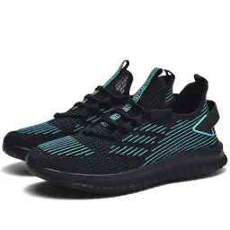 Tênis de tecido elástico respirável para homens, confortável tênis esportivo de corrida, leve, macio, tamanho grande 47, 48, novo, 2022 - Image 6
