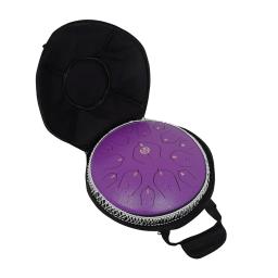 14 polegadas 15-tom chave de d língua tambor zen práticas instrumento roxo meditação exercício percussão com acessórios práticos - Image 4