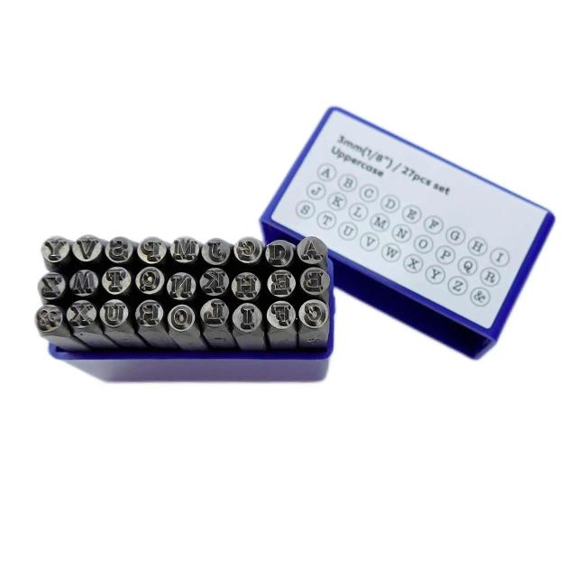 Conjunto Profissional de Ferramentas de Estampagem de Metal de 3mm para Fabricação de Jóias e Artesanato em Couro
