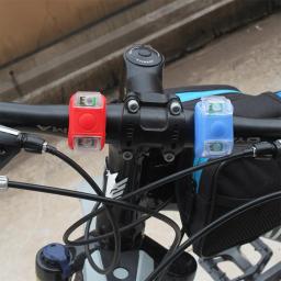 Bicicleta led luz 6th geração silicone duplo-olho luz de aviso de segurança da bicicleta alarme decoração luz com 2pcs cr2032 baterias - Image 5
