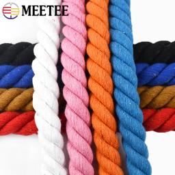 2 metros meetee 20mm 3 partes colorido trançado algodão cordões saco casa têxtil árvore decoração corda diy costura acessórios artesanato - Image 6