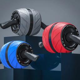 Roda de rolo abdominal multifuncional com joelheira antiderrapante equipamento de treino de núcleo de aperto ergonômico para exercícios de ginástica em casa - Image 2