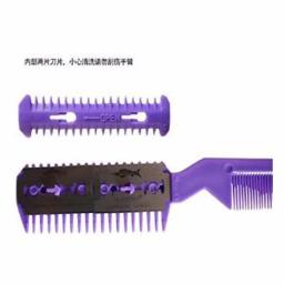 Pet Hair Trimmer Comb Corte com 2 lâminas, Grooming Razor, Thinning Dog Escova removedor de cabelo de gato, Double Sided Bangs Hair Clip - Image 5
