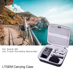 Ltgem eva caso difícil preto para zoom h6 seis-track gravador portátil - Image 1