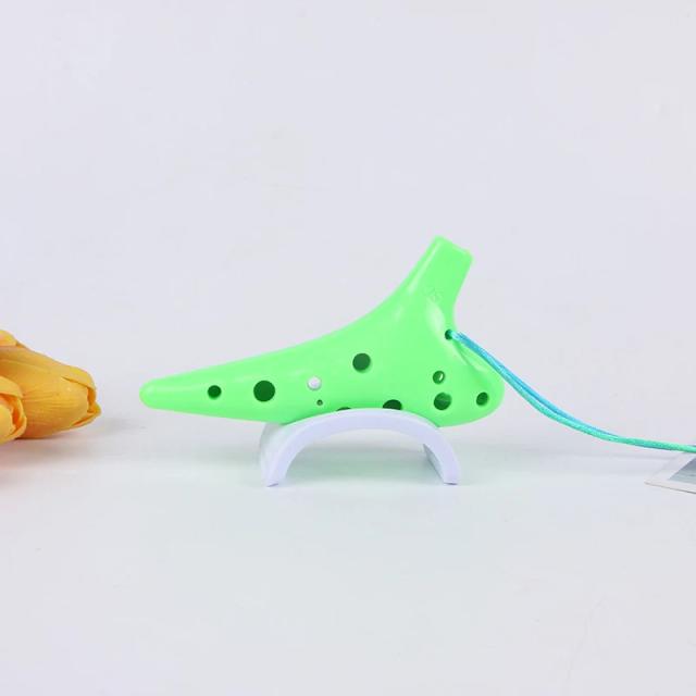 Ocarina de Cerâmica Multicolorida com 12 Buracos em Resina, Afinada em Dó Maior - Novo Produto