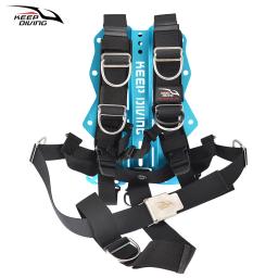 Ajustável Backplate Arnês Set para Mergulho, BCD Ultraleve Backplane Acessórios, Crotch Strap, Cinto de Peso, Acessórios de Mergulho - Image 5