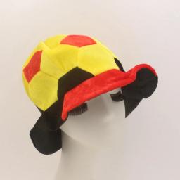 Carnaval festa menino futebol futebol fãs boné engraçado chapéu branco preto capacete de futebol adulto cosplay vestir-se acessórios - Image 4