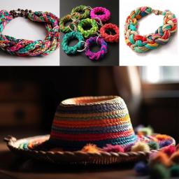 Fio De Palha De Raffia Natural Para Tricô, Linhas De Papel, Saco De Sunhat De Malha À Mão DIY, Corda De Embrulho, Presente Do Partido, 100m por Rolo - Image 5