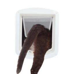 Porta exterior para animais de estimação, porta para cães e gatos, entrada de parede, porta com fecho de segurança 4 vias, porta pequena para cães e gatos - Image 1