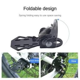 1 par de pedal traseiro de bicicleta mtb, apoio para os pés dobrável, acessórios de ciclismo, pé de bicicleta - Image 5