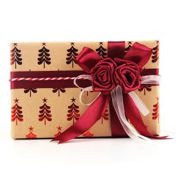Papel De Embalagem Retro Kraft, Presente De Flor, Papel De Embalagem, Feliz Natal, Decoração De Ano Novo, DIY, 50x70cm - Image 5